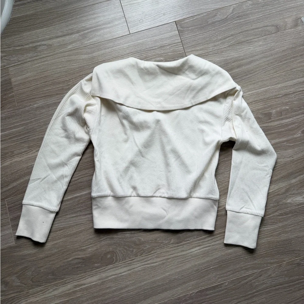 Varley NWT Women’s Maguire Half Zip Sweater Egret Cream Sz XS - Picture 10 of 13